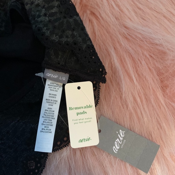 Aerie Black Longline Bralette - Size L - Picture 5 of 5